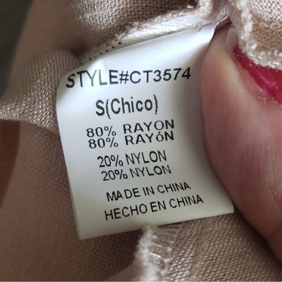 Crescent Light Beige Cold Shoulder Tunic - Picture 9 of 11